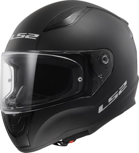 LS2, Casque Moto intégral Rapid Noir Mat, XS