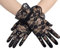 AWOCAN Damen Spitze Elegant Kurze Handschuhe für Hochzeit, Party, Tee Party, Prom und Abend - Schwarz, One Size