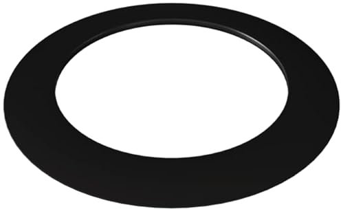 KRATKI Classic Masking - Rosetón para conectar insertos de chimenea con tubos de chimenea, fabricado en chapa de acero negro de 0,6 mm de grosor, resistente al calor, fi 180 mm