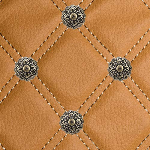 Akozon Clou de Rembourrage Rétro en Forme de Fleur, Quincaillerie de Meubles en Alliage de Zinc et Bronze Cyan, Accessoire Multifonctionnel pour Usage Domestique, 30 Pièces