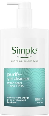 Simple Purify+ Gel Facial Cleanser 240 ml