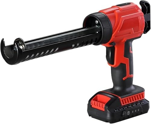 Electric Caulking Gun 21v With 2 Batteries & Charger, Suitable For 10-20oz (300-600ml) Cartridges And Sausage Packs, Professional Cordless Caulk Gun For Caulking, Filling, Sealing