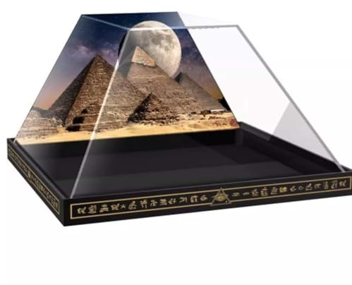 Staubdichte Acrylvitrine für LE-GO 21058 Große Pyramide von Gizeh Bausteinmodell, transparente Box, Schaukasten kompatibel mit Le-go 21058 (kein Modell)