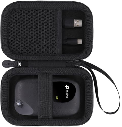 Aenllosi for TP-Link M7000/M7010/M7200 4G Mobiler WLAN Router, Hard Travel Portable Storage Protective Case, Black (Case Only)