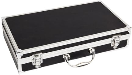 JWQFBC Valise de Transport Équipée D'Une Boîte de Stockage Micro Coffre Instrument Mallette pour Carte Son En Alliage D'Aluminium avec Mousse, 36x20x7.5cm