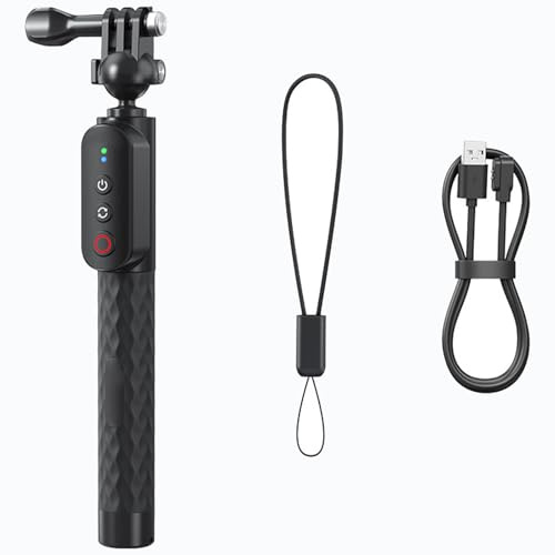 Telecamera D'azione Retrattile Controllo Asta Selfie Supporto Per Treppiedi Remoti Ampia Compatibilità Duability Monopiede Con Base Per Treppiedi