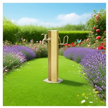 Colonna per fontana da esterno indipendente - Rubinetto per giardino verticale con accessori di montaggio, per cortile, patio e arredamento da giardino