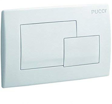 Placca Scarico Cassetta Incasso Eco Bianca 80005410 Pucci 5410
