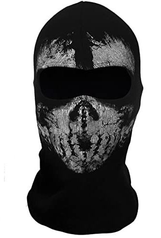 COD Ghost Mask Skull Balaclava MW2 Skeleton Costume Ski Snood Mask Black03