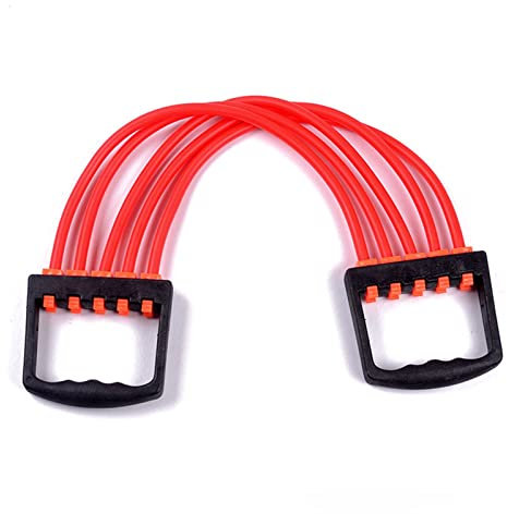 Chest Puller Übung Fitness Training Widerstand Seil Seil Tube Yoga 5 Widerstandsbänder Sport Indoor Brust Expander Puller Workout (Color : Red)