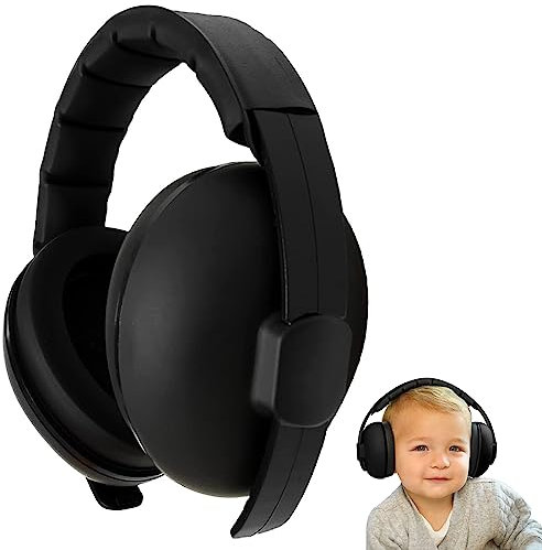YANKUIRUI Cuffie antirumore per bambini con cancellazione del rumore, paraorecchie regolabili, per bambini dai 3 mesi ai 3 anni per fuochi d'artificio, concerto, cinema, Taglia unica