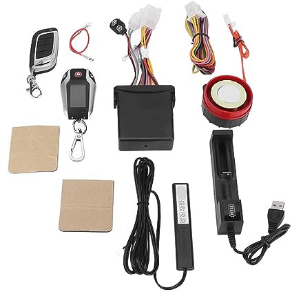 Motorrad 2-Wege-Alarmanlage, Multifunktions-Universal-48-145-V-Motorrad-Diebstahlschutz-Fernbedienung für Geländewagen (Mit Reifendrucksensor)