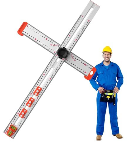 Professionelles Zeichenwerkzeug, Konstruktionsmesslineale, T-Vierkantlineal, Zeichnungsdreieck-Lineale, Architekten-Messgeräte für Ingenieure, perfekte Verwendung für Schule, Arbeitsplatz