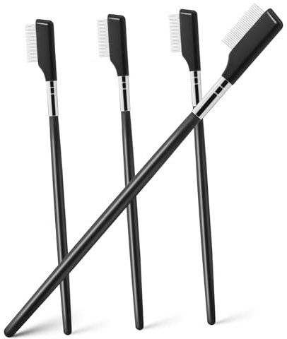 Baluue 4st Metal Eyelash Comb Eyelash Separator För Makeup Lätt Och Kompakt Bekväm Användning För Salong Och Hem För Ögonfransar Och Bryn