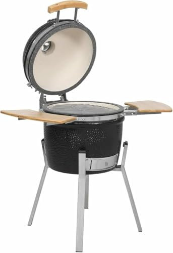 Barbecue Grill affumicatore in ceramica 76 cm 21 griglie da esterno