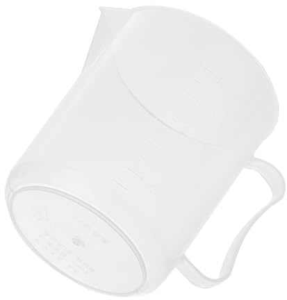 Amosfun 2 Pièces tasses à mesurer de mesure Conteneurs petit verre doseur mesure de la tasse clair récipient transparent gobelet doseur contenants alimentaires Tasse à mesurer