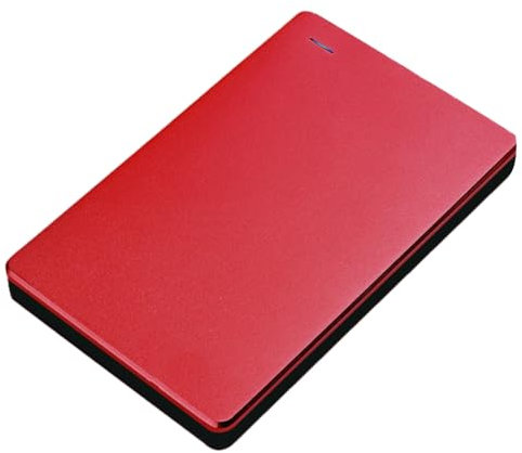 Zwfjcmsa Disco duro externo portátil de almacenamiento USB 3.0 de 1 TB para ordenador portátil de sobremesa, color rojo