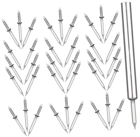 POPETPOP 1ensemble Set Clous à Double Tête sans Trace pour Accrocher des Images Accessoires De Maison Clous De Finition Et Fixation De Plinthes