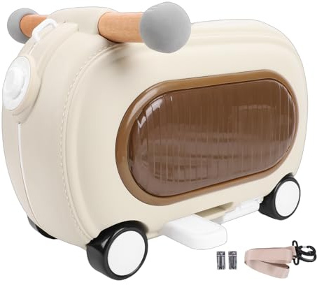 CHICIRIS Bagage, åkbagage för Småbarn med 20L Kapacitet, Konverteras Till Att Sitta på Leksak med Ljus och Musik, Kabin Godkänd för Flygresor (Beige Ovandel: 84661 3K000V2, 84661 3K000 V2, Nedre:)