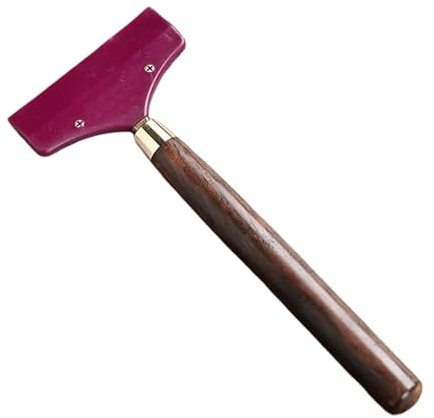 Ebony Wood Long Handle Glue Spreader, Silicone Brush Head Glue Applicator, Multifunction Adhesive Spreader for Crafts, PVA Glue, Woodworking, DIY Art & Model Making