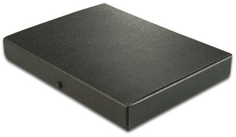Elba Dokumenten-Box A4 aus Hartpappe, 4 cm Füllhöhe, schwarz