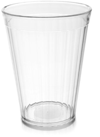 Harfield Clear 200ml Children's Cups (Pack of 4) Unbreakable Reusable Polycarbonate Plastic Tumblers
