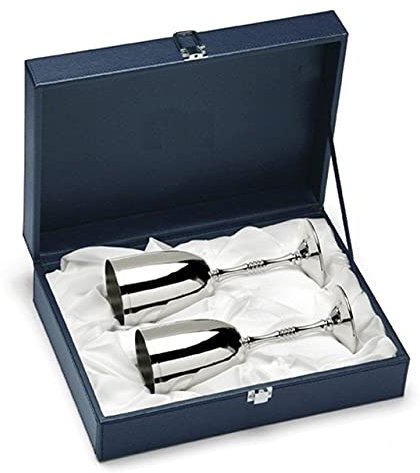 Silbernes Flötenpaar mit englischem Stil cod.569076 cm 19h diam.6 by Varotto & Co.