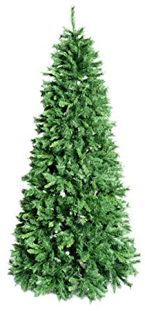XONE Albero di Natale Royal Slim Verde in PVC | Albero folto di Natale | 1188 Rami - 240cm