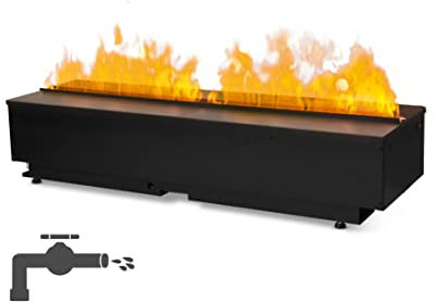 Dimplex Cassette 1000 Pro Kamineinsatz mit Festwasseranschluss, Opti-myst 3D Modell 2025: Pulverbeschichtung schwarz