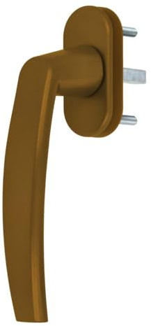 Premium Aluminium Fenstergriff Victory - Kunststoff Sockel, Farbe:Gold F4, Stiftlänge:45mm