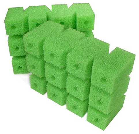 LTWHOME Fein Filterschwamm passend für Söll Herz 14736 Filter 26 x 19 x 10 cm (2 Stück)
