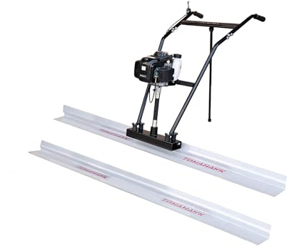 TOMAHAWK Power Screed Concrete Finishing Vibra Tool with 14 ft & 10 ft Boards Bull Float Finisher Set