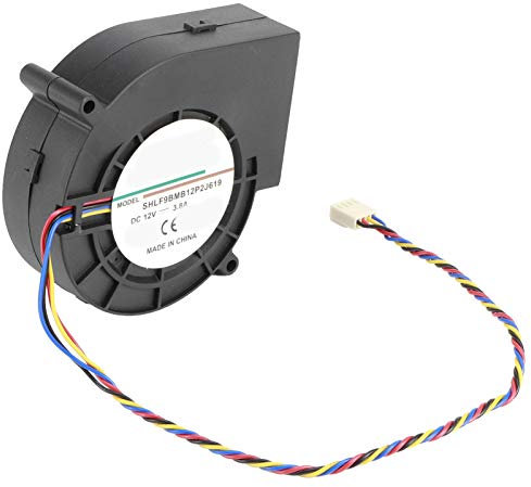 Ventilador, 12V 3.8A 190CFM 45.6W 7500RPM Ventilador centrífugo Doble rodamiento de bolas Ventilador Ventilador Accesorio para barbacoa