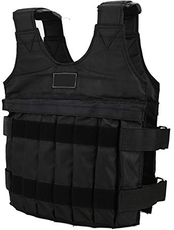 Gilet Lesté 20KG, Gilet lesté Musculation Réglable Avec Sacs de Sable Amovibles Fitness Entraînement Gym Exercice Corps Lourd pour Poids Entrainement Musculation Exercice Boxe