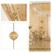 100 l Cortina de Cuentas de Cristal (Color : Champagne, Size : 100X200cm)