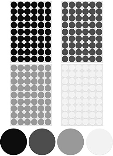 Sinofort 216 Stück Abdeckkappen für Schrauben, 4 Blatt Abdeckkappen für Bohrlöcher, Schraubenabdeckung Ø21mm, 4 Farben für Wandschrank Tischmöbel Schranktür