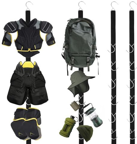 Hockey-Ausrüstungs-Trockenständer, 2 Stück, Hockey-Ausrüstungstrockner, Aufhänger für Eisfeld, Hockeyzubehör, Sport-Aufbewahrung, Organizer für Lacrosse, Fußball, Baseball, Camping, Camping