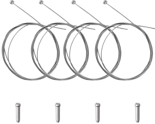 ZELHYEUU 4-Piece Bicycle Brake Cable Set, Mountain Bike Brake Cable, Replacement Accessories