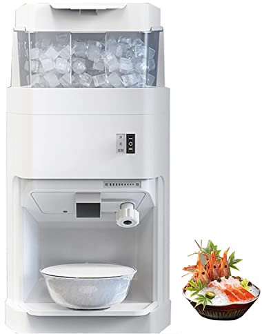 Macchina per tritare Il Ghiaccio elettrica, Macchina per la Produzione di Coni di Neve Professionale da 6 Litri, Macchina per Il Ghiaccio tritato Commerciale da 430 W, tritaghiaccio da 900 libbre/Ora