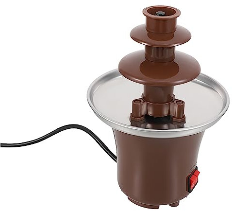 Alipis 1Pc 3 Fontana Di Cioccolato Macchina Tre Strati Di Cioccolato Riscaldamento Fonduta In Acciaio Fontana Di Cioccolato Cascata Di Cioccolato Maker Macchina Per Fonduta Di Cioccolato