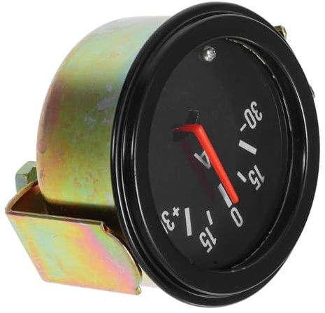 SOESFOUFU Amperometro Colore Casuale con Display a Lancetta Analogico 12v-24v Facile da Leggere e Corpo in Metallo per Veicoli Agricoli e Camion per Integrazione Cruscotto