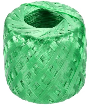 sourcing map Cuerda de nailon y plástico de poliéster de 750 pies, 30 mm, embalaje doméstico para jardinería, manualidades, color verde