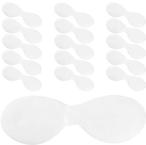 Healeved Masques Yeux en Papier Non Tissé Lot de 100 Feuilles Jetables pour Soins Oculaires, Maquillage et Spa, Matériau Doux Respirant pour Usage Polyvalent