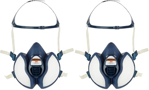 3M 4255+ Semimaschera senza Manutenzione, Blu, 1 Unità, Confezione da 2