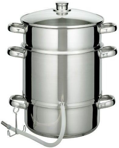GSW 555999 Edelstahl Entsafter 25cm, 25 cm, Silber