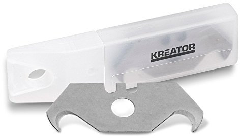 krt000401 10 X Heavy Duty Ganci lama lama a doppia faccia 60 X 19 mm in acciaio di alta qualità SK5 acciaio adatto per diverse Taglierino Cutter, Coltello