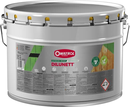 OWATROL - DILUNETT - Décapant Gélifié à l'Eau pour Bois Métal et PVC - Surfaces Extérieurs - 10 L
