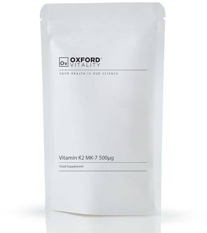 Vitamin K2 MK-7 | High Strength 500µg Tablets for Blood and Bone Health | Oxford Vitality