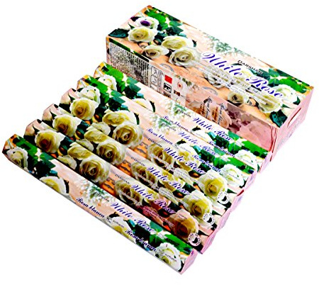 6 box/Pack 120 Sticks Total Darshan rosa bianco qualità al profumo di incenso dall' India