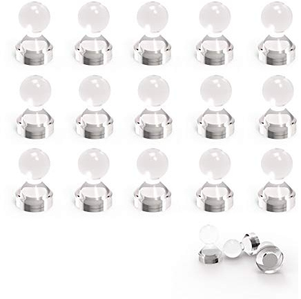 Ant Mag Magnetic Push Pins Strong Push Pin Magnets for Fridge Whiteboards Calendars Maps in School & Office Pack of 18 White